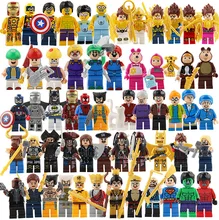 

6pcs/lot Avengers 3 Infinity War Action Figure Black Panther Thanos Hulk Building Blocks Compatible with LegoINGlys Marvel Toys
