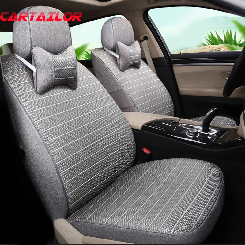 Чехлы для автомобильных сидений льняные Hyundai Santa fe 2010 2008 2007 | Автомобили и