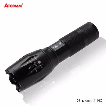 

High Lumen XML-T6 Led Flashlight IP65 Waterproof Led Torch 5 Modes Zoom Use 1x18650/3xAAA Battery For Outdoor Camping Hiking