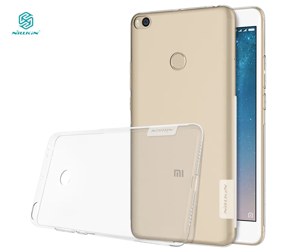 Nillkin Nature прозрачный мягкий Силиконовый ТПУ Защитная крышка для xiaomi mi max 2 Чехол 6 44