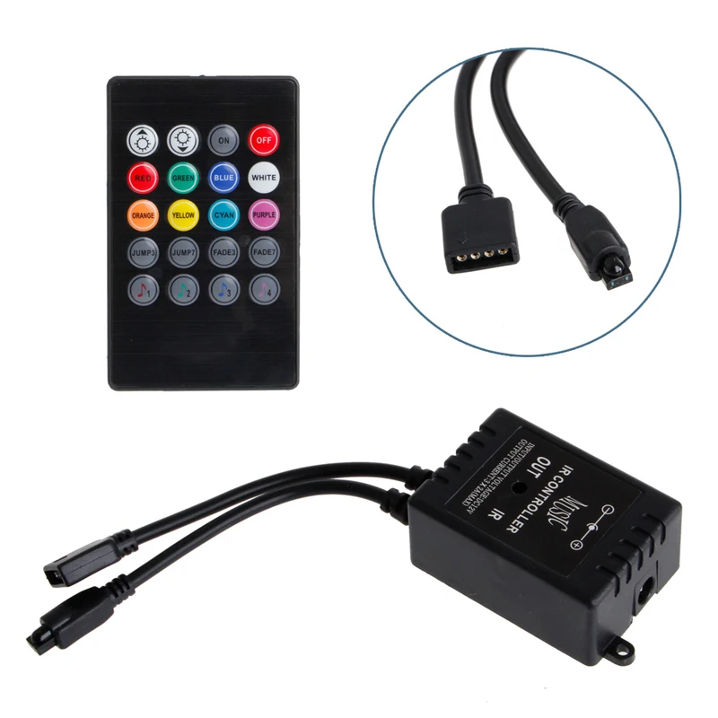 #cheap YAM 3 24 44 Key IR Remote Wireless Controller For 5050 3528SMD RGB LED Strip Light