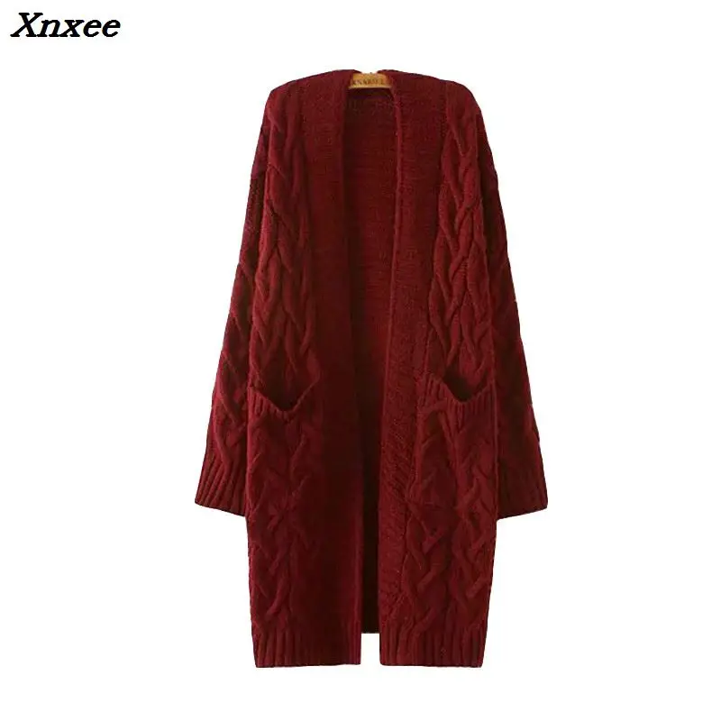 Xnxee Winter 2018 Autumn New V Neck Long Cardigan Twist Casual Loose Sweater Women Oversized Poncho Knitted Wear Jumper LS28 Xnxee Winter 2018 Autumn New V Neck Long Cardigan Twist Casual Loose Sweater Women Oversized Poncho Knitted Wear Jumper LS28