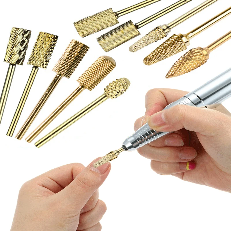 Selfow 10pcs/set Nail Drill Bits Kit Electric Manicure Set Nail Art