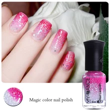 Термальный лак для ногтей Температура Цвет меняющий лак для ногтей термальный лак красный синий Отшелушивающий лак для ногтей украшение