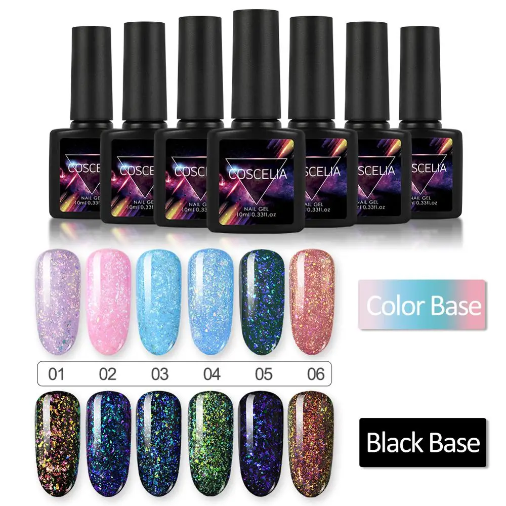

Neon UV Nail Gel Varnish Hybrid Nails Art 10ml Glaze UV Gel Nail Polish for Colorful Neon Color All Nail Gel Polish Soak Off