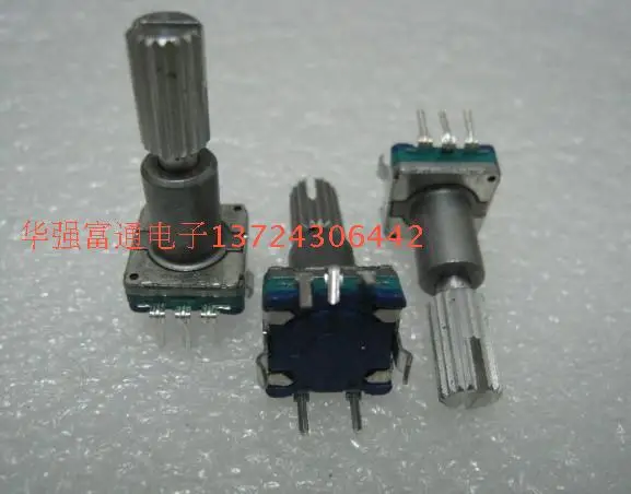 

Japan ALPS switch, 18 pulse encoder coding potentiometer 22 long handle audio rotate coding