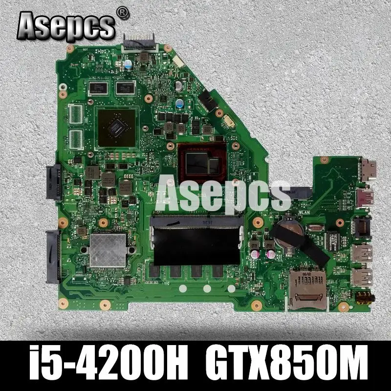 Asepcs X550JD X550JK материнская плата для ноутбука ASUS X550JD FX50J ZX50J A550J X550J X550 Тесты оригинальная материнская плата I5-4200H GTX850M