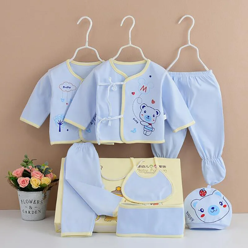 

Newborn Clothes Cotton set 0-3 months girls boys clothing baby set suit underwear 7pcs/set cartoon Spring Autumn clothes CJM010