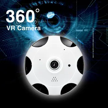 

Indoor 3.0MP Wireless HD FishEye IP WiFi Panoramic Camera 960P 360 Degree 1.3MP Security Camera WQ-004 US Plug