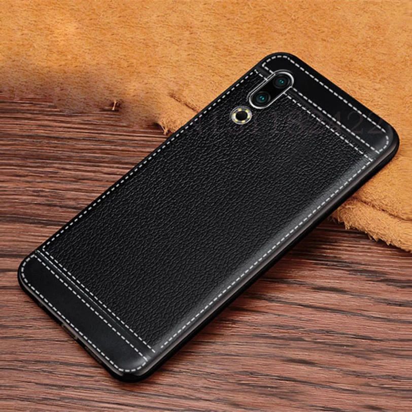 Note 9 Case For Meizu 16 16X 16th X8 Note 8 9 Case Leather grain Silicone Soft TPU Cover for Meizu 16s Phone Coque (8)