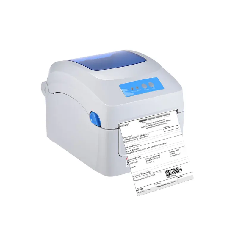 Высококачественный тепловой принтер штрихкода 1D 2D QR штрих-код адрес E-Waybill принтер для термобумаги шириной от 20 до 120 мм - Цвет: Белый