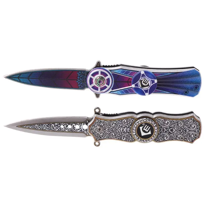 

Fidget Spinner Tactical Survival Camping Knife Folding Blade Multi Knife PocketCombat Knife Hand Spinner Toy Finger Spinner