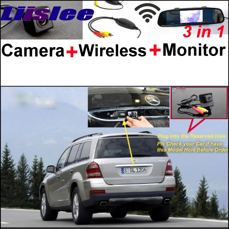 

3in1 Special WiFi Camera + Wireless Receiver + Mirror Monitor Backup Parking Rear View System For Mercedes Benz GL X164