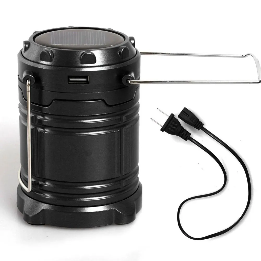 Discount Portable Solar Charger Camping Lantern Lamp Collapsible LED