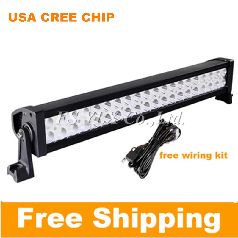 

120W 22 inch Offroad LED Work Light Bar for Driving Tractor Boat Truck SUV ATV Car Garden Backyard 12V 24V with Wiring Kit