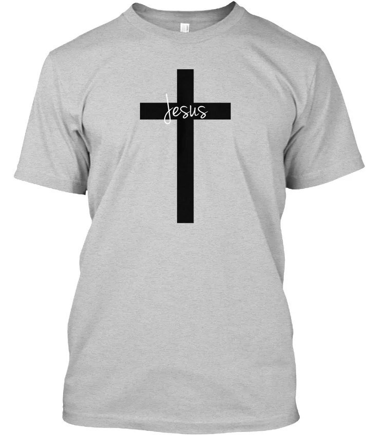 Black Cross With Jesus New Design Popular Tagless Tee T Shirt-in T ...