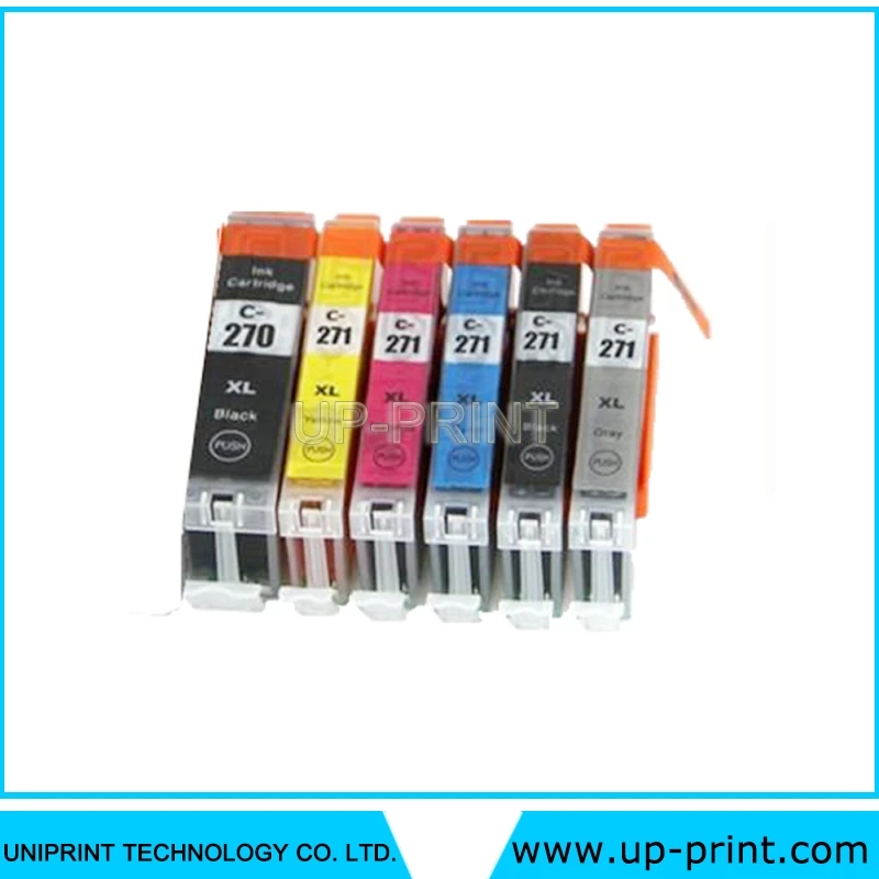 До 6 шт. PGI270 CLI271 совместимые чернильные картриджи для Canon MG7720 PIXMA TS9020/TS8020 с чипом full