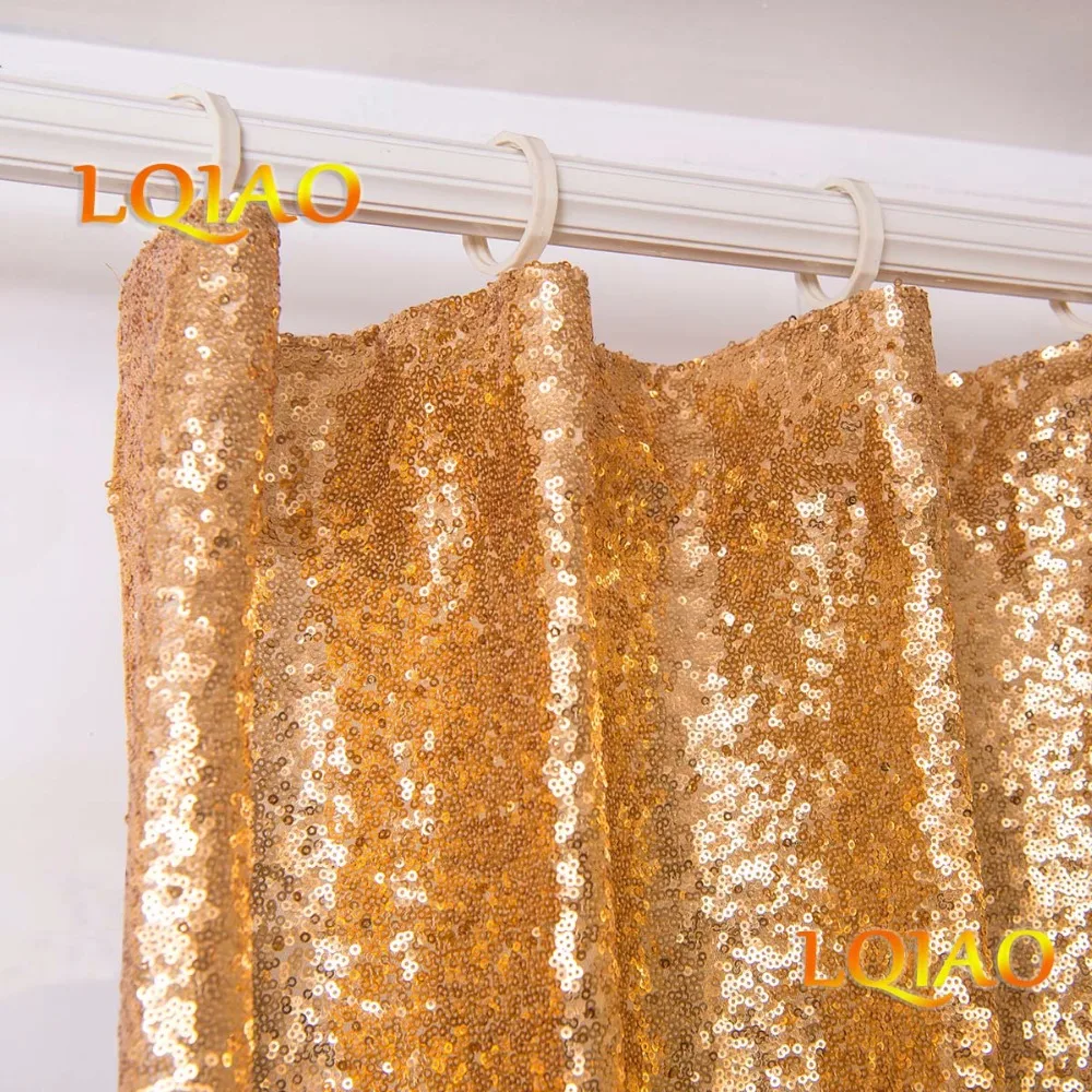 Gold Sequin Curtain-004
