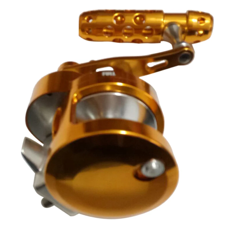 

Full Metal Jigging Reel 2 Speed 4.5:1/2.1:1 Trolling Fishing Reel 30kgs Power Drag Deep Sea Saltwater Boat Reel right