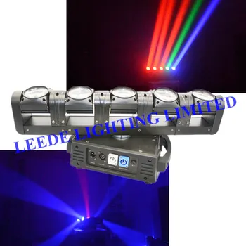 

THE NEWEST DJ LIGHT 5X12W 4 in 1 5 Heads wave rgbw led moving head light