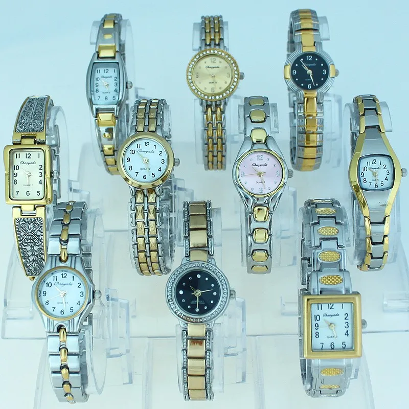 10pcs Mixed Bulk Lot Luxury Brand Lady Watches Women Wristwatches Magic Women Bracelet Watch Ladies Wrist Watch Female JBT1 gold bangle watches for ladies
