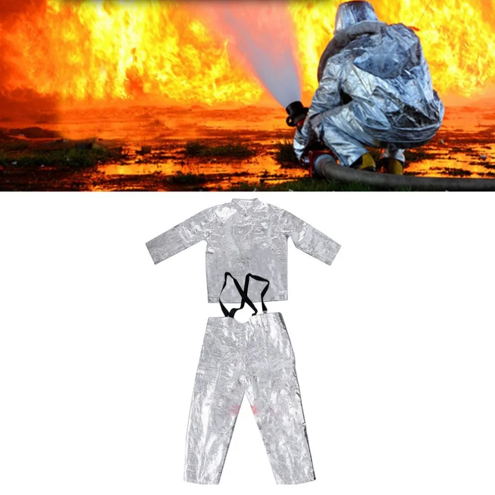 

Aluminum Foil Fire Fighting Clothing Suit 1000 Degree High Tempreture Protective Clothes Radiation-proof Clothes For Fireman