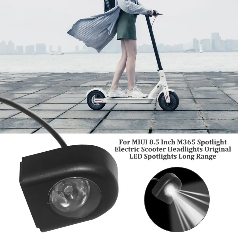 

8.5Inch Scooter Headlights Original LED Long Range Spotlights For Xiaomi Mi M365 Electric Scooter Light Accessories