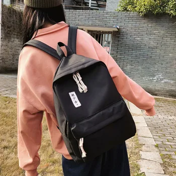 

Women Canvas Backpack Travel Bag Students Girls School Rucksack with Shoulder Bag Best Sale-WT