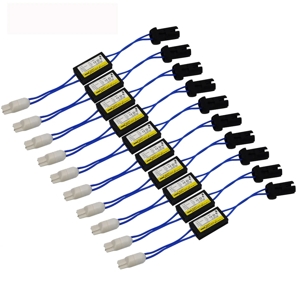 

10x T10 T15 194 W5W 168 921 Led Canbus NO Canbus OCB Error Warning Canceller T10 Decoder Load Resistor for LED Bulb
