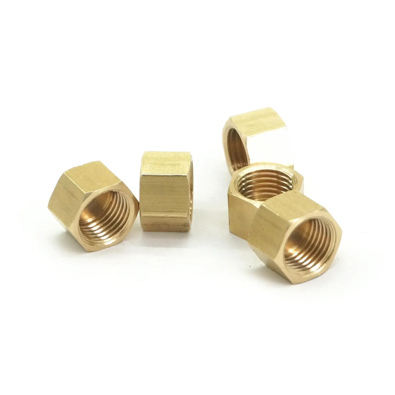 Brass Hexagon 3/8" BSP Female Nut and 3/8" Hose Tail Fitting 