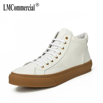 

Genuine Leather Riding boots mens cowhide high top shoes male autumn winter cowboy boots men's chelsea boots