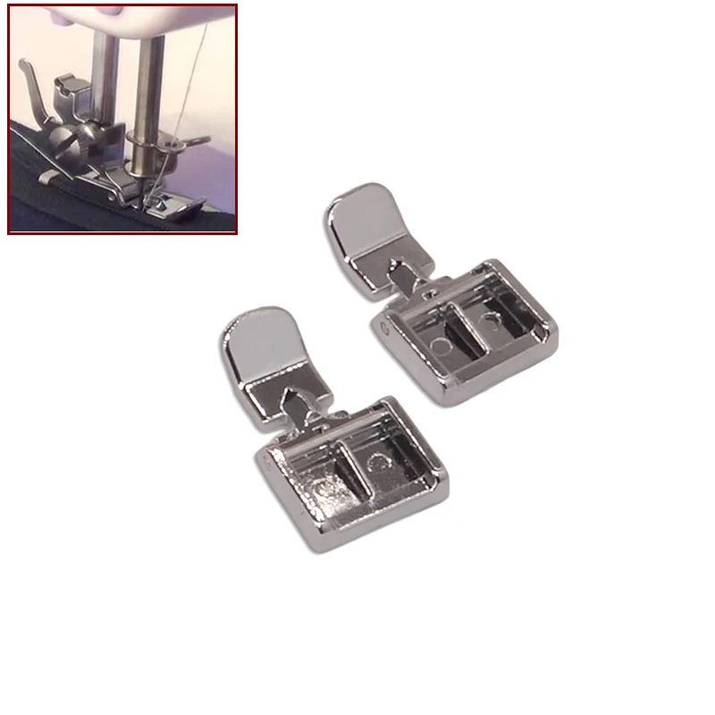 

Domestic Sewing Machine Parts Accessories 2pcs/lot zipper Presser Foot Feet fit for Singer Brother Janome Juki Bertina Toyota