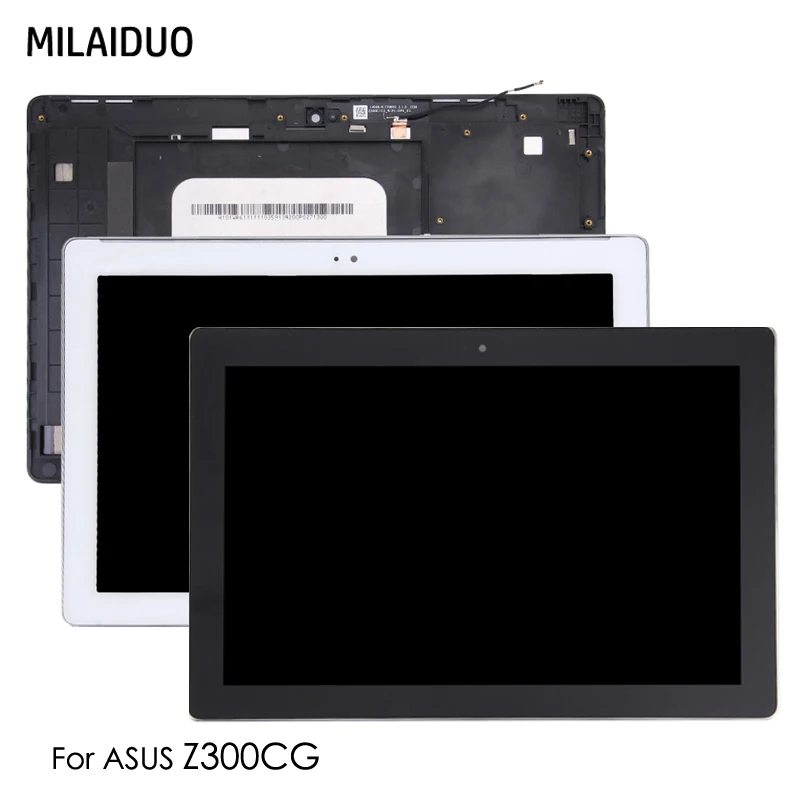 ЖК-дисплей Дисплей для ASUS ZenPad Z300C Z300M P021 Сенсорный экран Панель планшета с заменой Ассамблея Рамка 10,1"