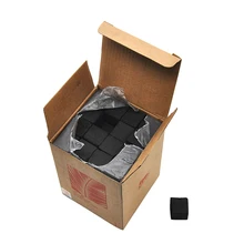 96 куб/коробка квадратный Natrual кокосовый уголь для кальяна наргиле аксессуары