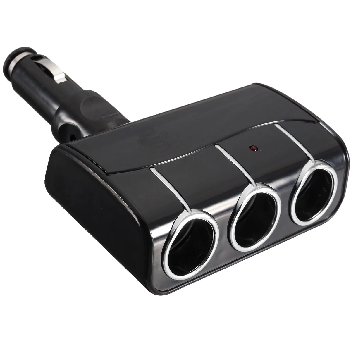 DC 12V/24V Triple 3 Way Splitter Car Truck Cigarette Lighter Socket Power Adapter Charger Power Adapter Accessories - Название цвета: Белый