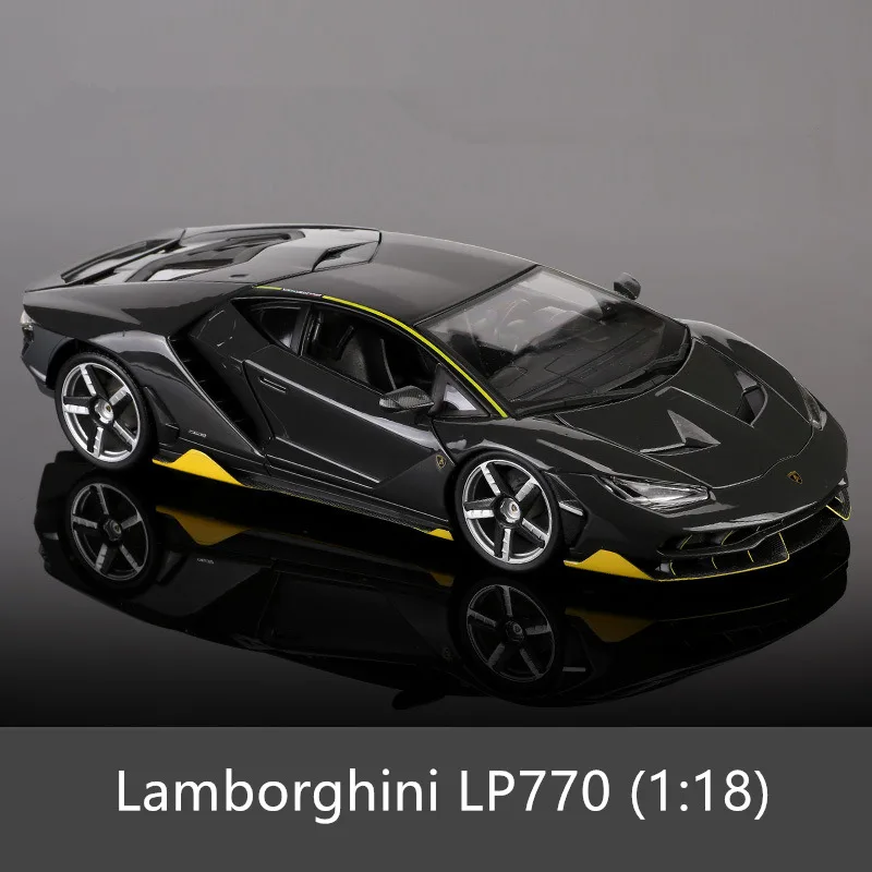 Maisto 1:18 Lamborghini LP770 спортивный автомобиль сплав Ретро модель автомобиля классическая модель автомобиля украшение автомобиля коллекция подарок - Цвет: Black LP700