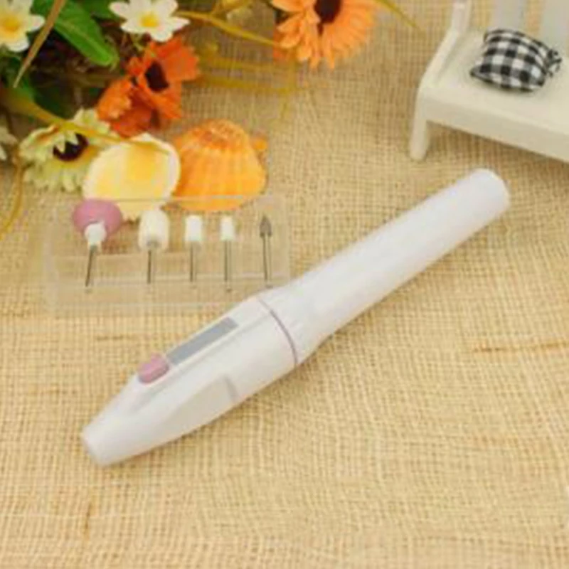 Electric Manicure Nail File Machine Mini Pen Type Portable Safety Feet Hand Nail Care Grinding Polish Device