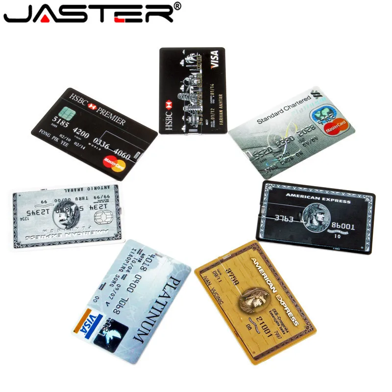 USB флеш накопитель 4 ГБ 8 16 32 64 128 u stick Bank Кредитная карта новая реальная емкость