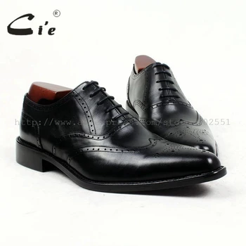 

cie pointed toe genuine calf leather bespoke men shoe handmade men's full calf leather outsole classic men shoe black shoe ox417