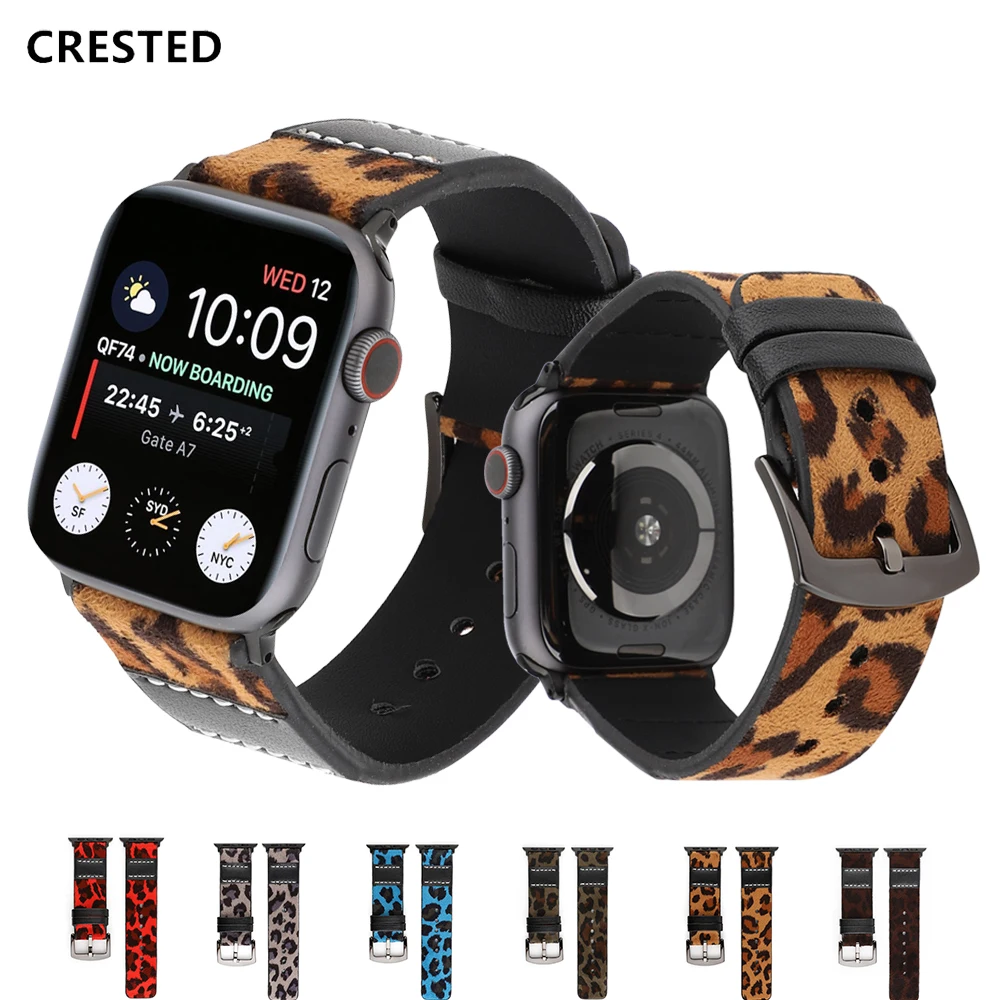 Ремешок из натуральной кожи для apple watch band 44 мм 38 5 4 3 iwatch 42 40 correa pulseira браслет