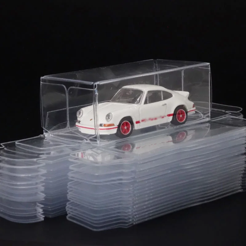 20 шт. для 1: 64 модели автомобиля игрушка дисплей коробка пластиковый держатель для хранения прозрачный Чехол Коробка