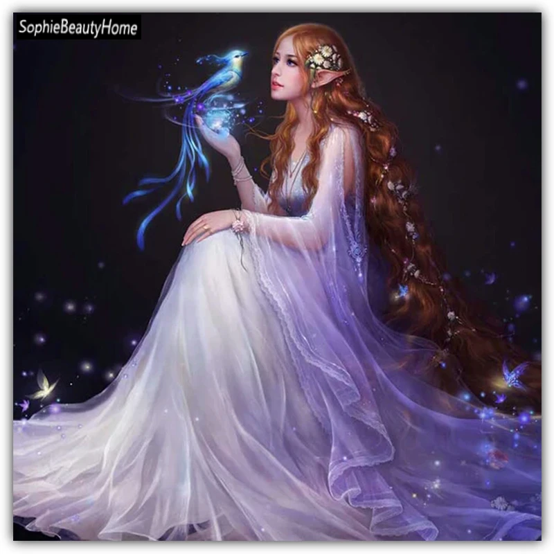 

5D Diamond Cross Stitch Crystal Full Decoration Diy Painting Elves Bedroom Diamond Embroidery Maxwell Wall Decoration