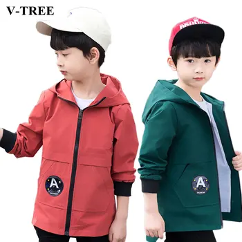

2019 Autumn Jacket For Boys Children Outerwear Zipper Kids Coats Teenager Hoodies 3-12 Years Boy Windbreaker Clothing