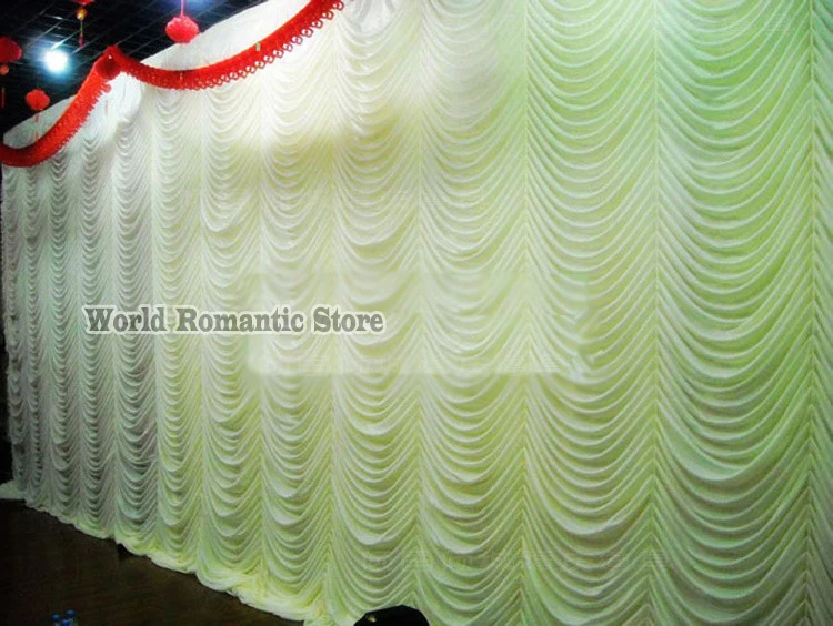 Free-Shipping-3m-x-6m-New-Arrive-Wave-Fireproof-Velvet-Wedding-Stage-Backdrop-For-Wedding-Pipe