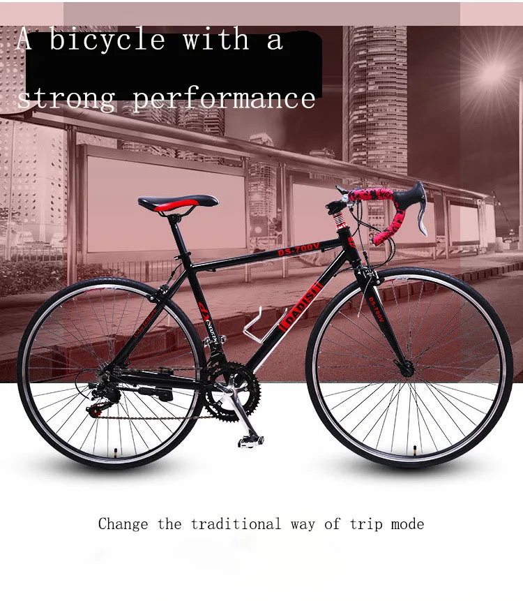 Flash Deal Road Bike Cycling bicycle 14 Speed Aluminum Alloy 26 inch Multicolor Options Curved handle racing bicycle 1