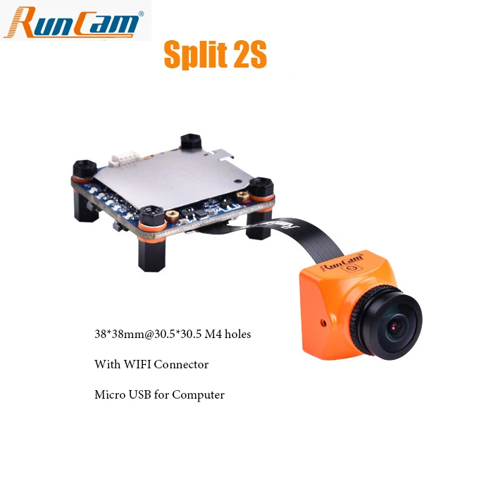 

RunCam Split 2s/ Split mini 2 FPV Camera Wifi 1080P 60fps HD Recording plus WDR NTSC/PAL Switchable for Runcam Split 2 Upgraded