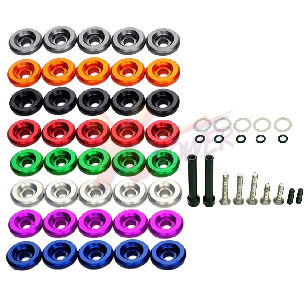Xpower ALUMINUM ENGINE VALVE COVER WASHERS KIT+BOLTS FOR HONDA D Series