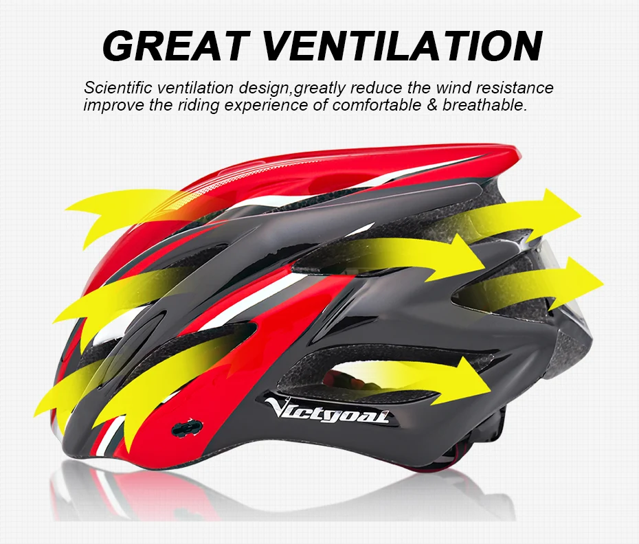 VICTGOAL свет для велосипедного шлема велосипедный шлем солнцезащитный козырек светодиодная подсветка безопасности MTB Горный шоссейный велосипед шлемы интегрально литые