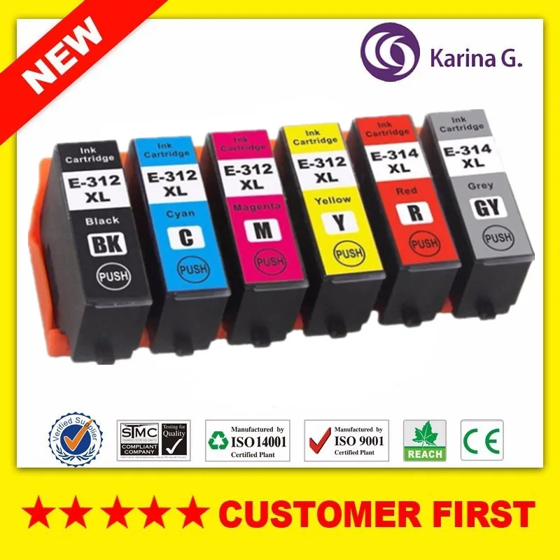 

Compatible For Epson T312XL 312XL E-312XL 312 314XL E-314XL T-314XL ink cartridge For Epson Expression Photo XP-15000 etc.