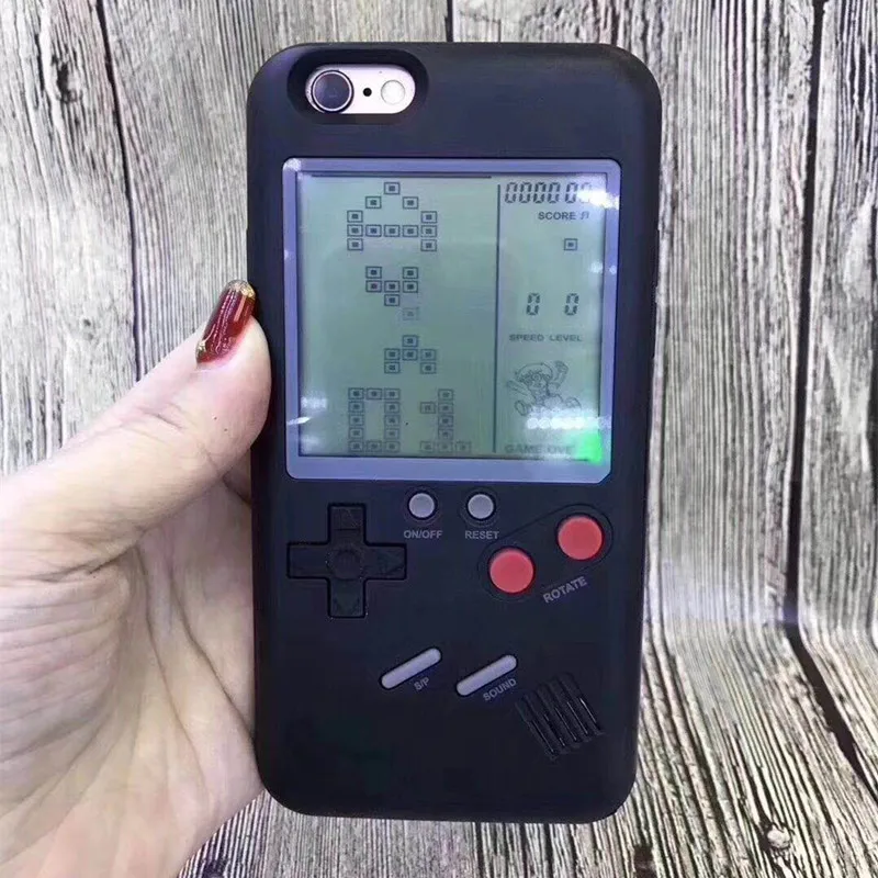 2018 Модный чехол для игрового телефона Tetris iPhone X 8 7 Plus задняя крышка Жесткий ПК + ТПУ